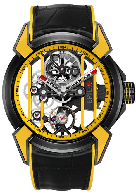 Review Jacob & Co Replica Epic x RACING yellow EX100.21.YR.YB.A watch - Click Image to Close